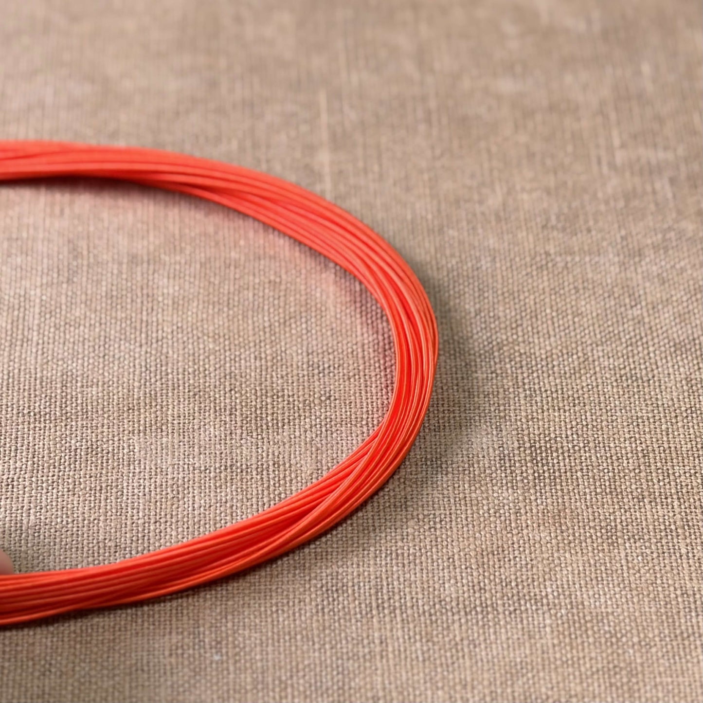 Silk Finish Japanese Mizuhiki Cord | Tangerine | Fibraura