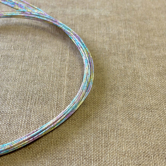 Soft iridescent mizuhiki cord, aurora shimmer