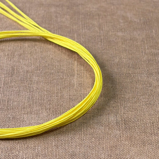 Silk Finish Japanese Mizuhiki Cord | Bright Yellow | Fibraura
