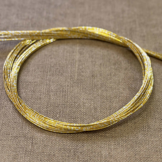 Foil wrapped mizuhiki cord, gold gild, image 1