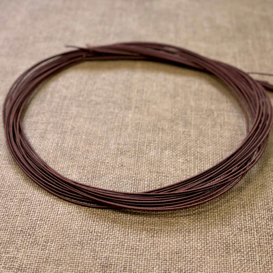 Silk Finish Japanese Mizuhiki Cord |  Matte Brown | Fibraura
