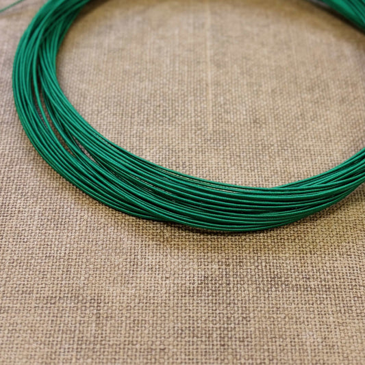 Silk Finish Japanese Mizuhiki Cord | Matte Green | Fibraura