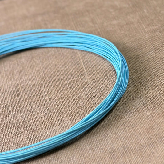 Silk Finish Japanese Mizuhiki Cord | Matte Sky Blue | Fibraura