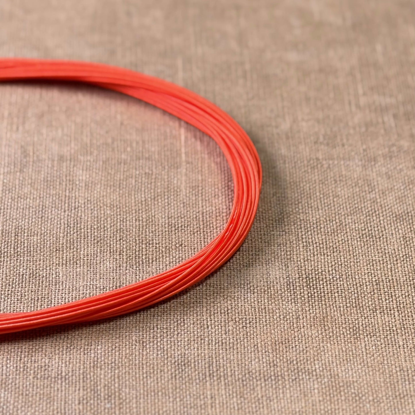Silk Finish Japanese Mizuhiki Cord | Tangerine | Fibraura
