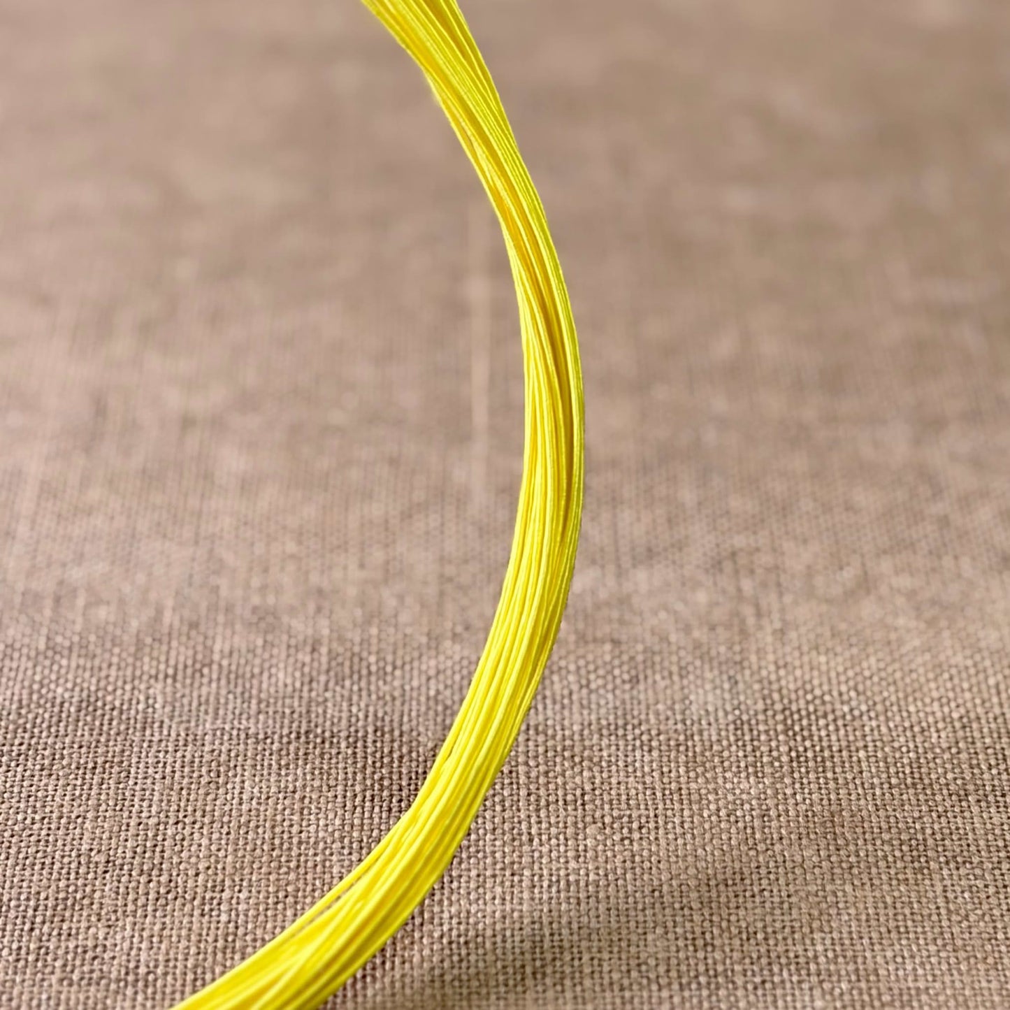 Silk Finish Japanese Mizuhiki Cord | Bright Yellow | Fibraura