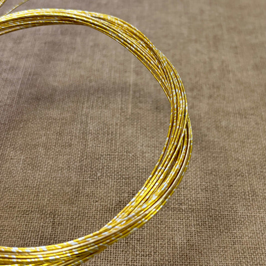 Foil wrapped mizuhiki cord, gold gild, image 2