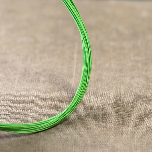 Silk Finish Japanese Mizuhiki Cord | Spring Green | Fibraura