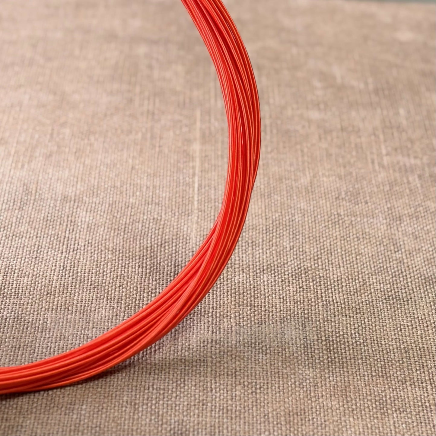 Silk Finish Japanese Mizuhiki Cord | Tangerine | Fibraura