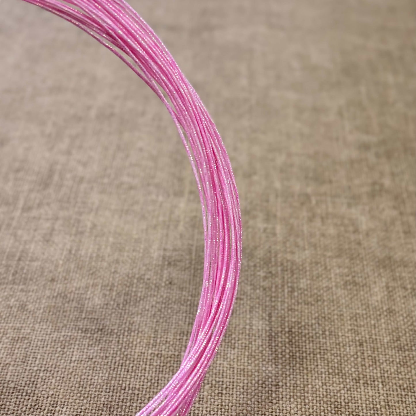 Soft Iridescent Japanese Mizuhiki Cord | Rose Pink | Fibraura