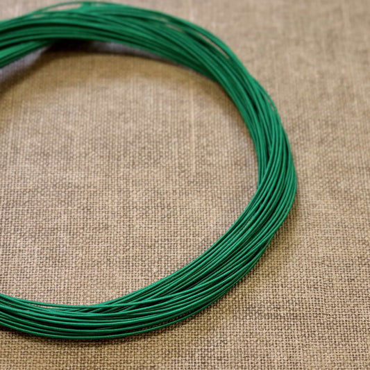Silk Finish Japanese Mizuhiki Cord | Matte Green | Fibraura