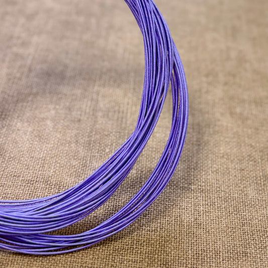 Silk Finish Japanese Mizuhiki Cord | Matte Purple | Fibraura