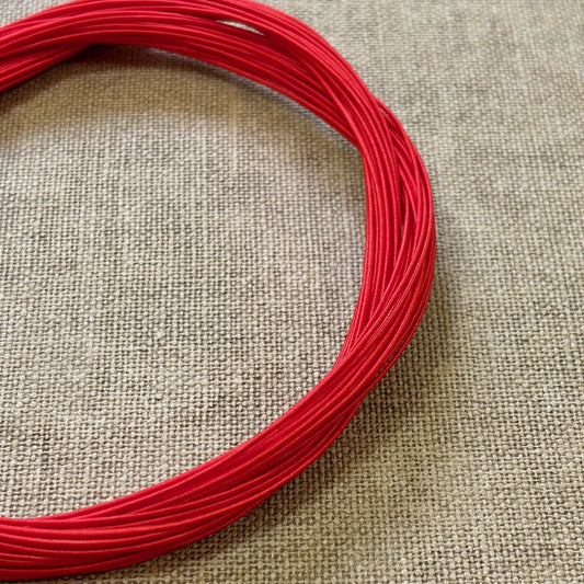 Silk Finish Japanese Mizuhiki Cord | Matte Red | Fibraura