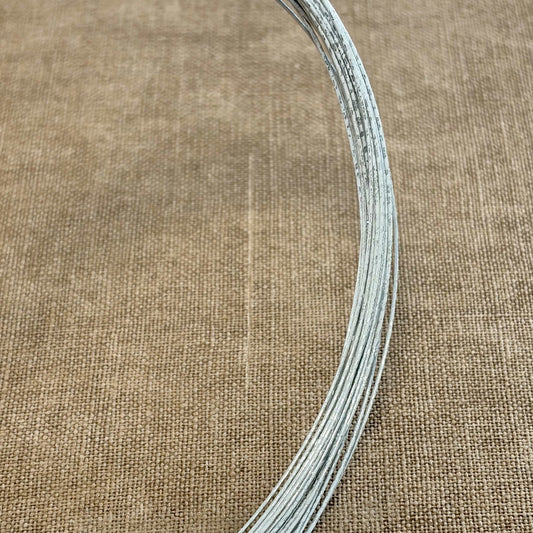 Foil wrapped mizuhiki cord, silver dust, image 2