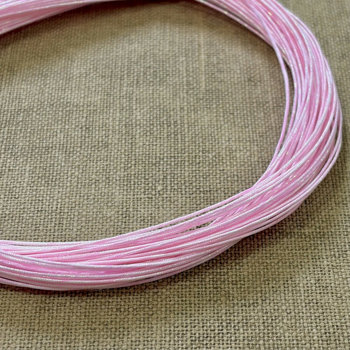 Soft Iridescent Japanese Mizuhiki Cord | Blush Pink | Fibraura