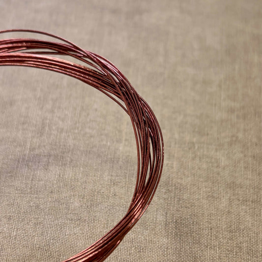 Foil Wrapped Japanese Mizuhiki Cord | Red Brown