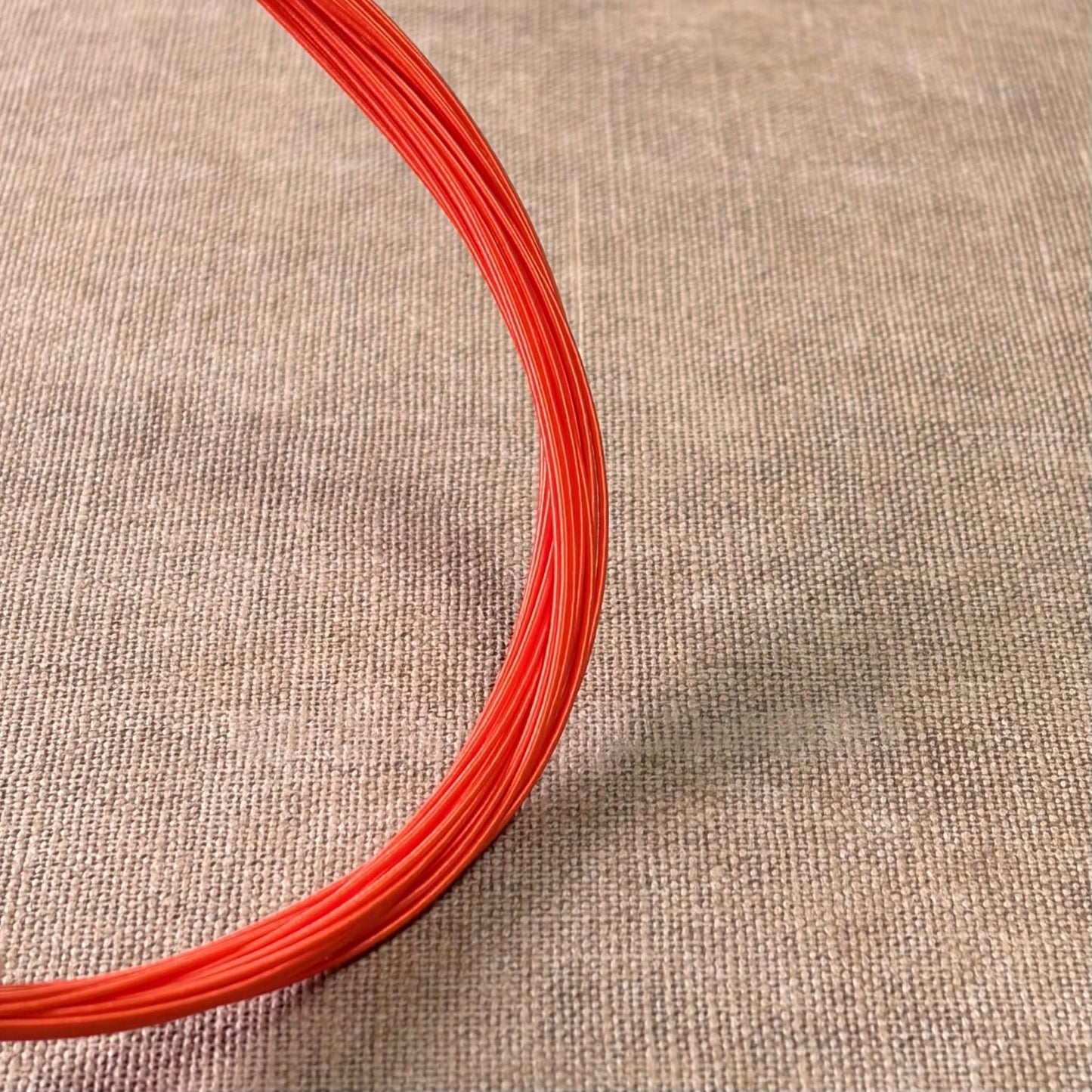 Silk Finish Japanese Mizuhiki Cord | Tangerine | Fibraura