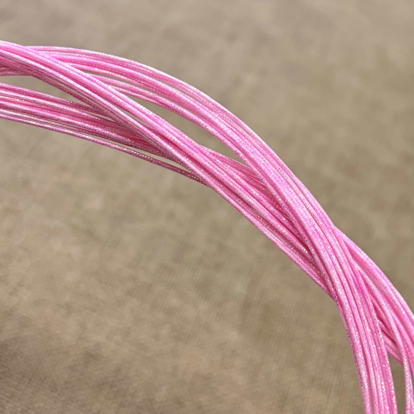 Soft Iridescent Japanese Mizuhiki Cord | Rose Pink | Fibraura