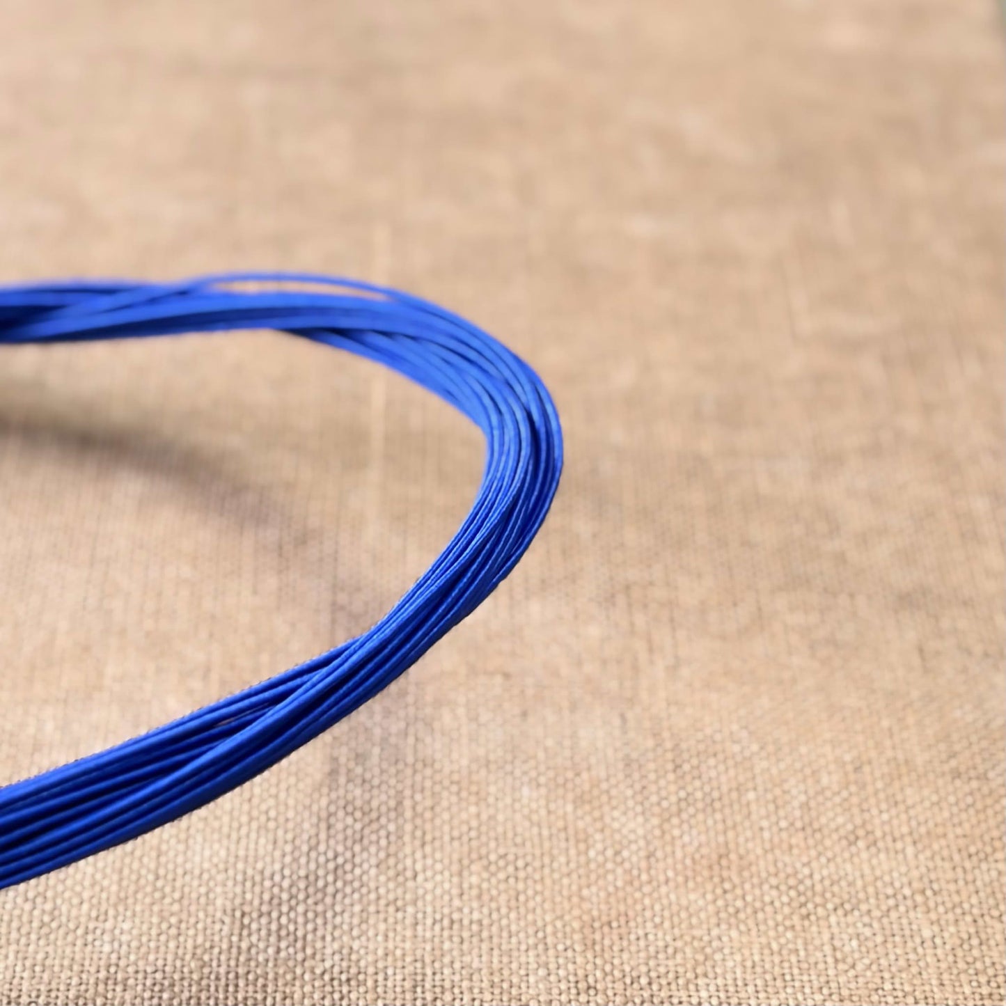Silk Finish Japanese Mizuhiki Cord | Royal Blue | Fibraura