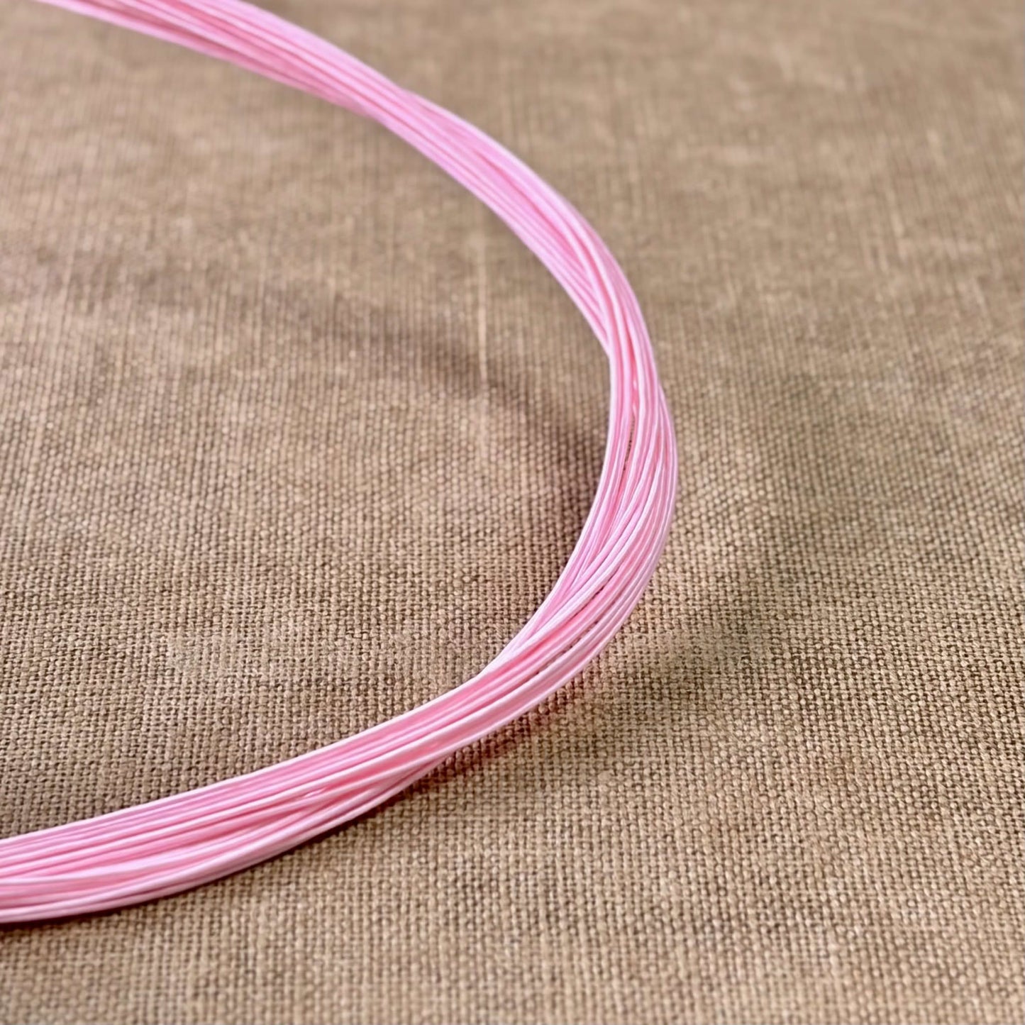 Silk Finish Japanese Mizuhiki Cord | Matte Pink | Fibraura