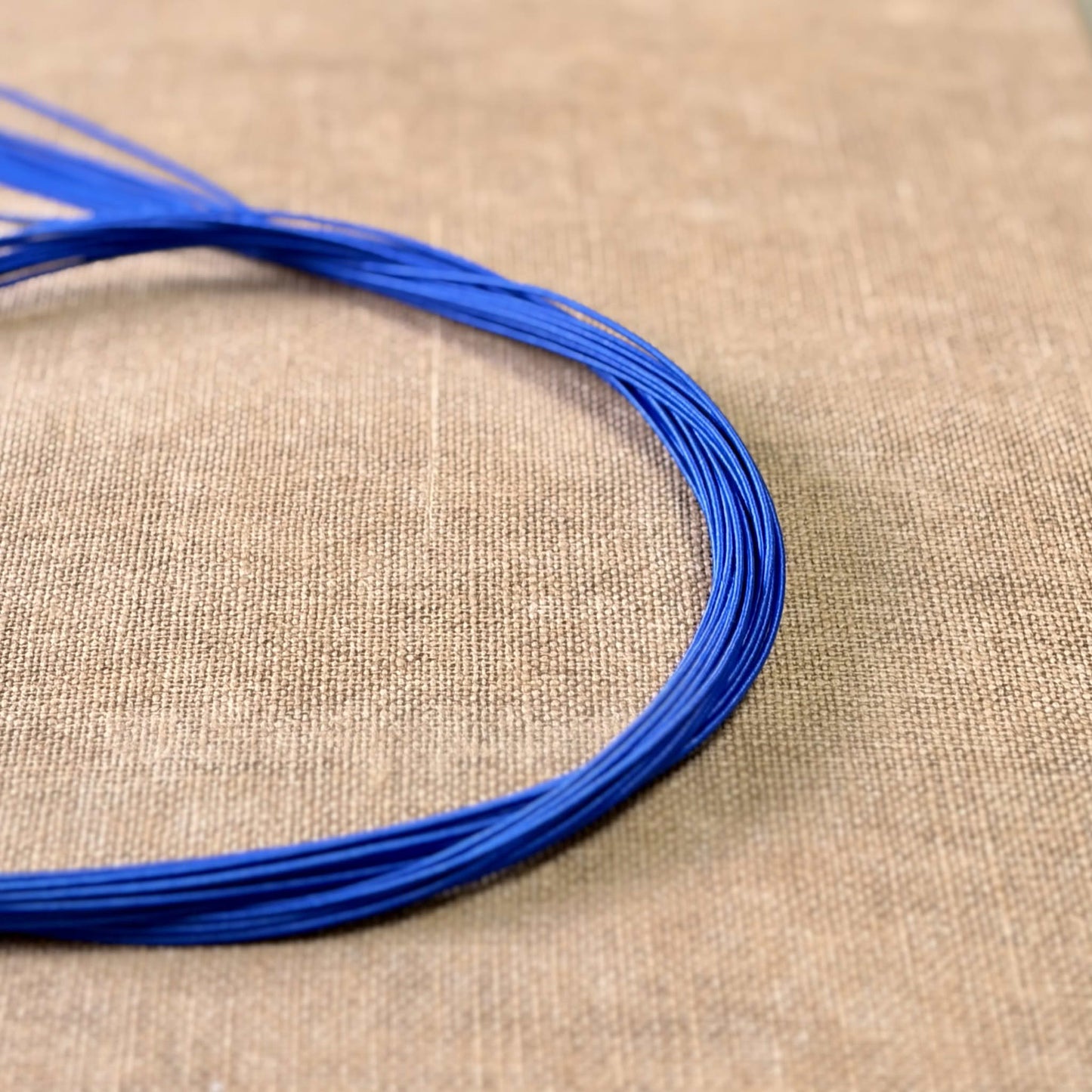 Silk Finish Japanese Mizuhiki Cord | Royal Blue | Fibraura