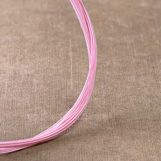 Silk Finish Japanese Mizuhiki Cord | Matte Pink | Fibraura