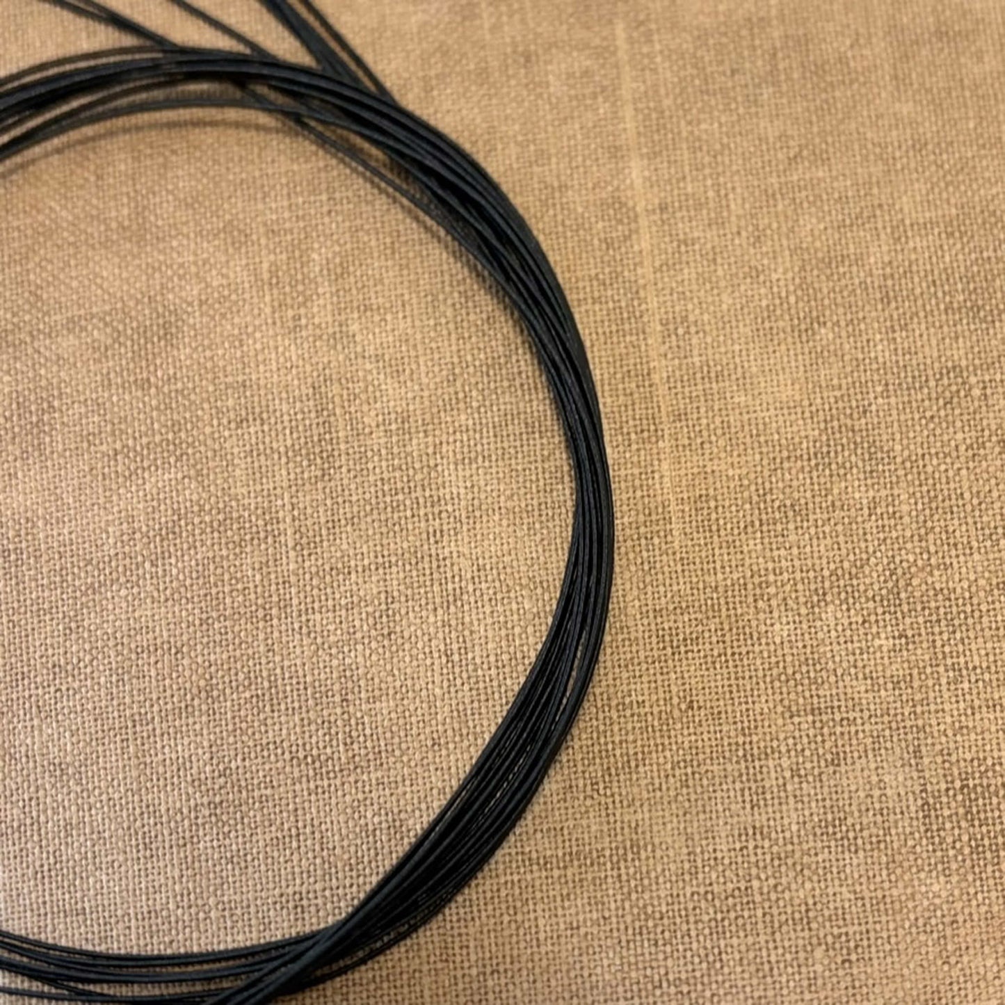 Silk Finish Japanese Mizuhiki Cord | Matte Black | Fibraura