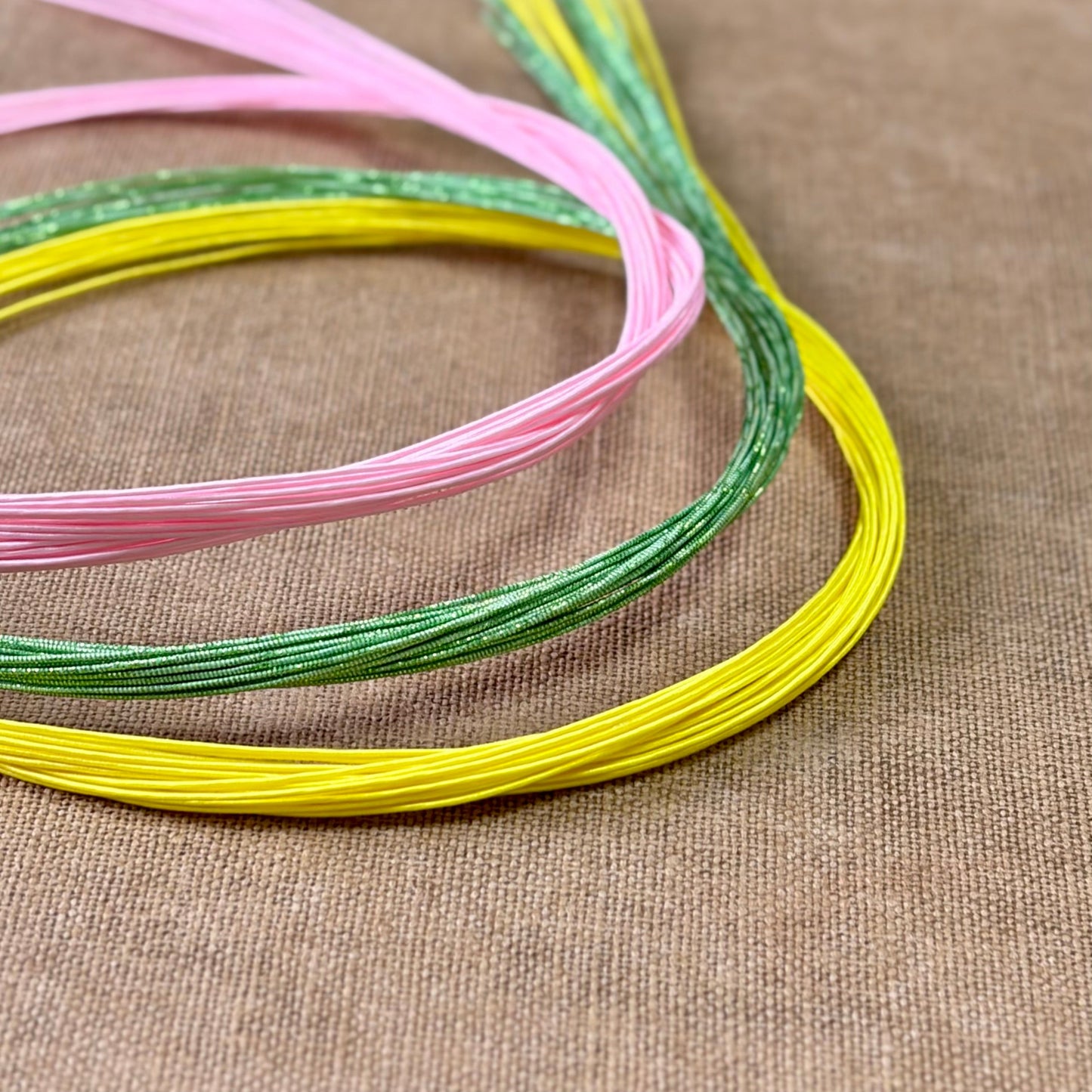 Soft Iridescent Japanese Mizuhiki Cord | Sage Spark | Fibraura