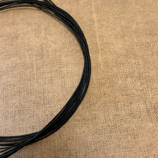 Silk Finish Japanese Mizuhiki Cord | Matte Black | Fibraura