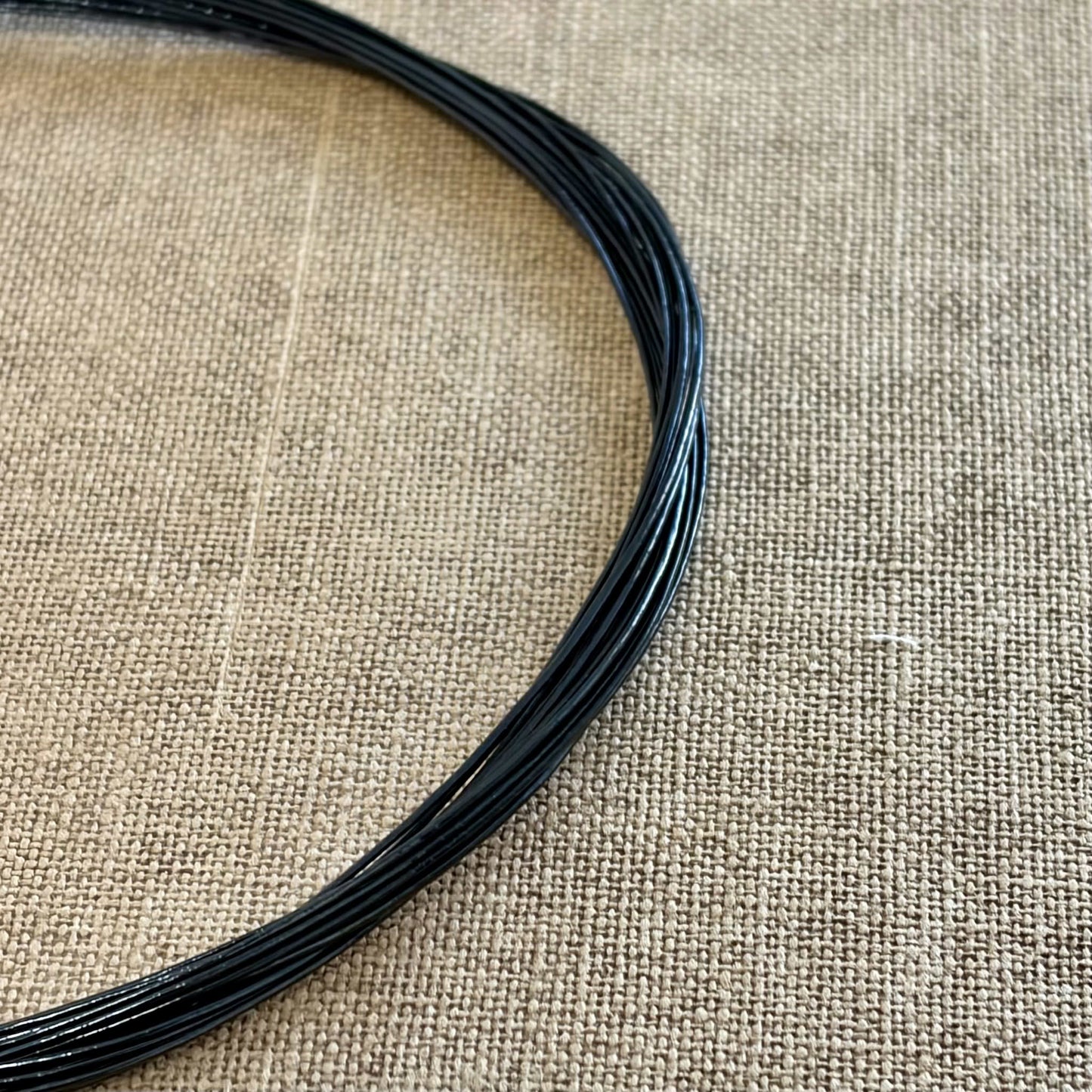 Foil wrapped mizuhiki cord, black product view