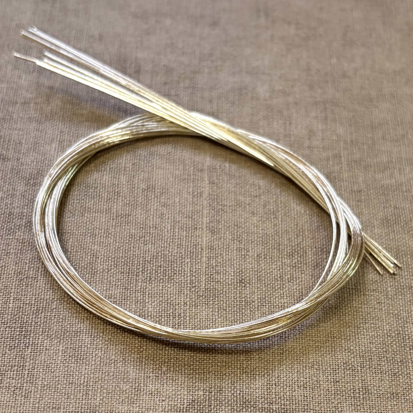 Foil wrapped mizuhiki cord, champagne gold product view