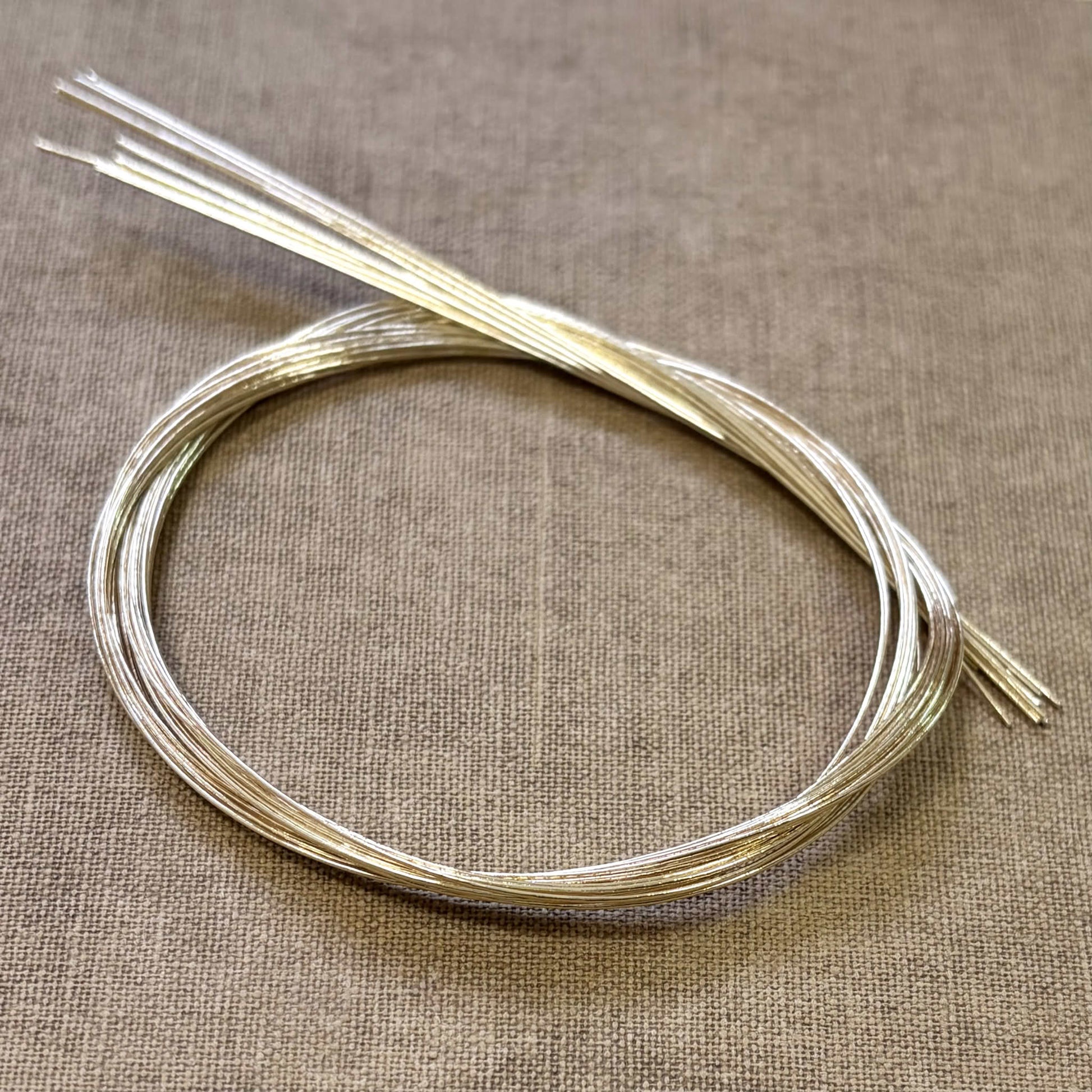 Foil wrapped mizuhiki cord, champagne gold product view
