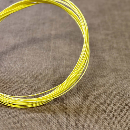 Foil wrapped mizuhiki cord, lemon yellow product view