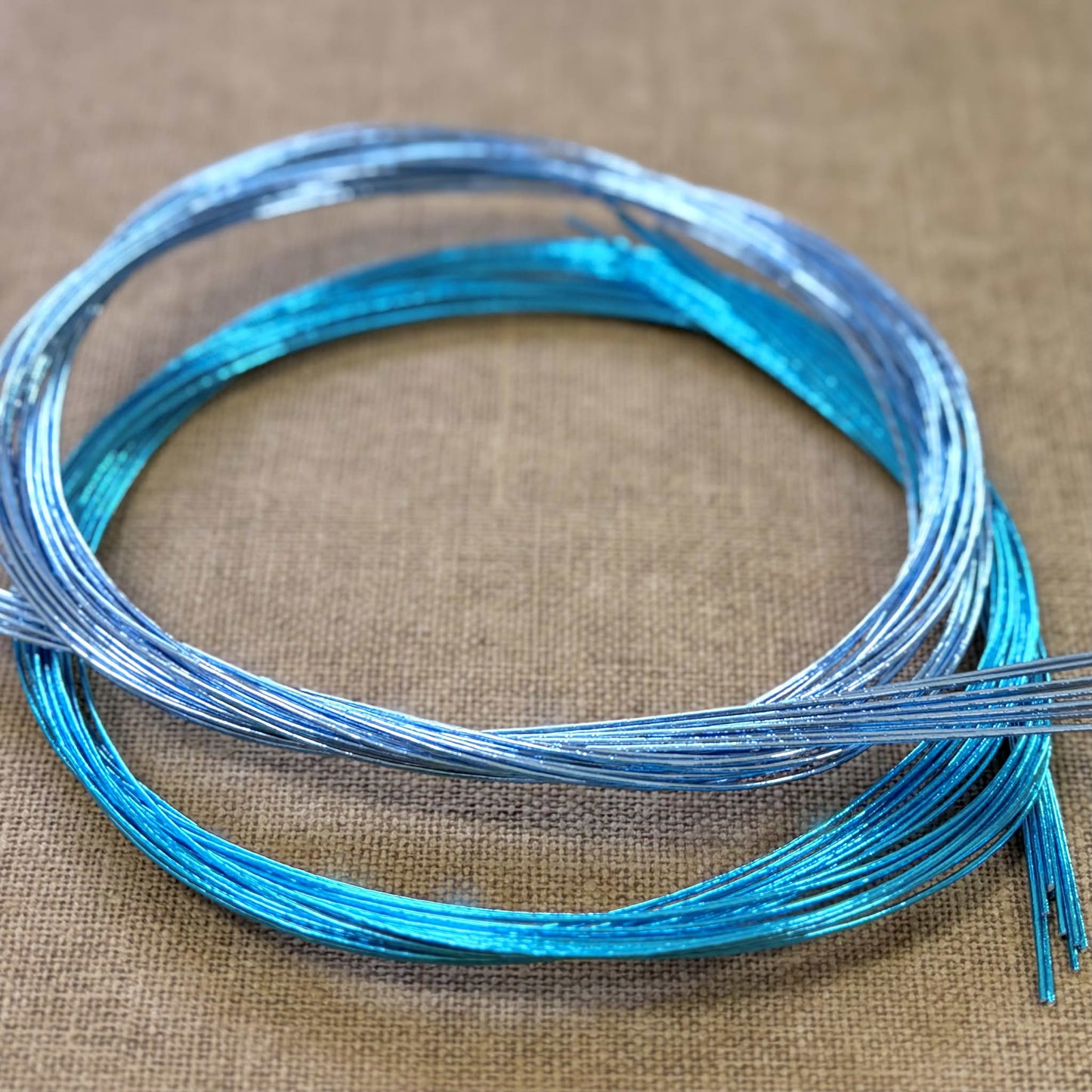 Foil Wrapped Japanese Mizuhiki Cord | Sky Blue