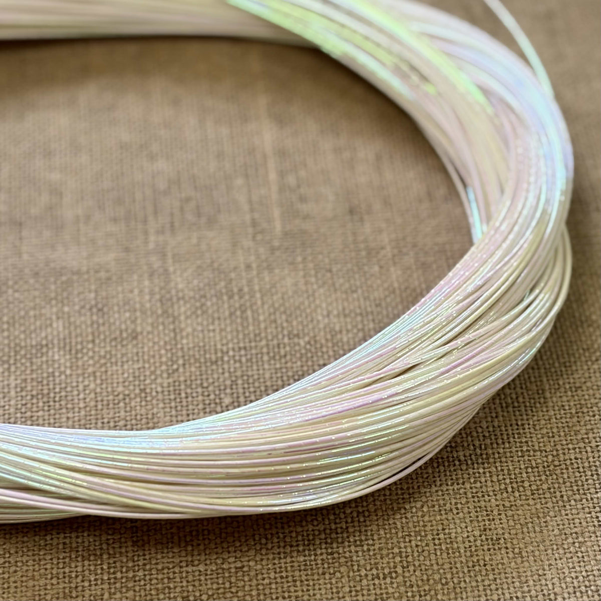 Foil Wrapped Japanese Mizuhiki Cord | Pearl Aurora