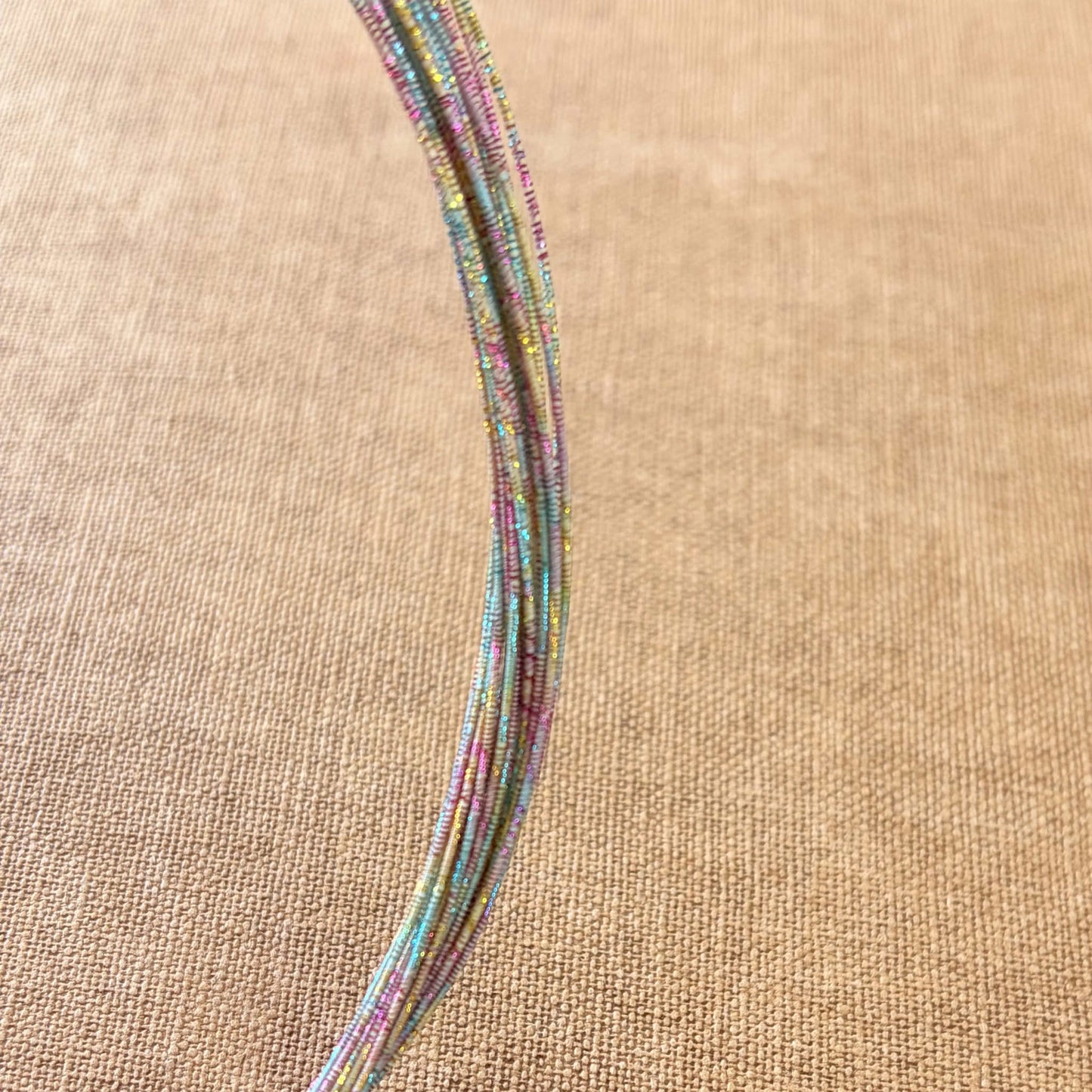 Soft iridescent mizuhiki cord, aurora shimmer