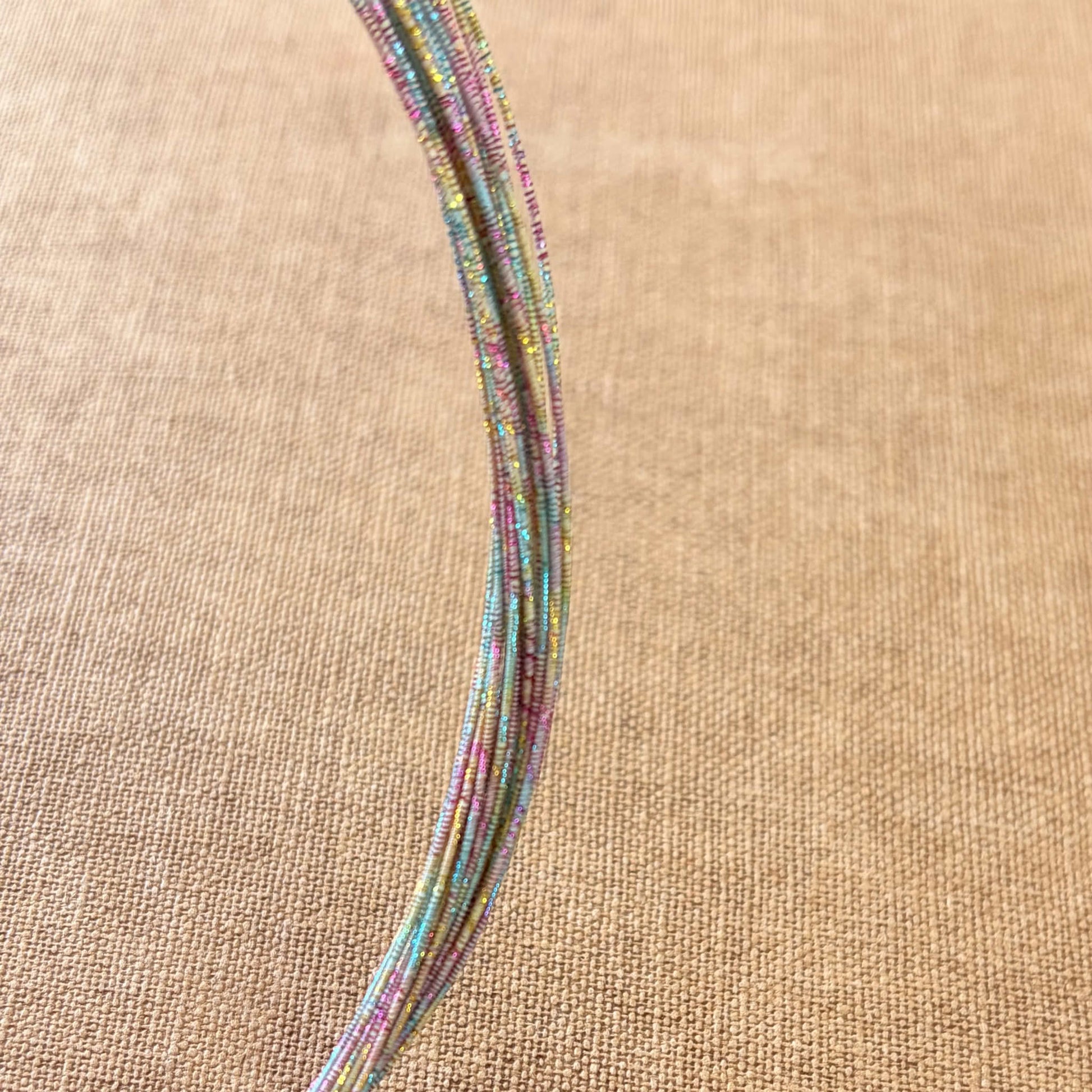 Soft iridescent mizuhiki cord, aurora shimmer