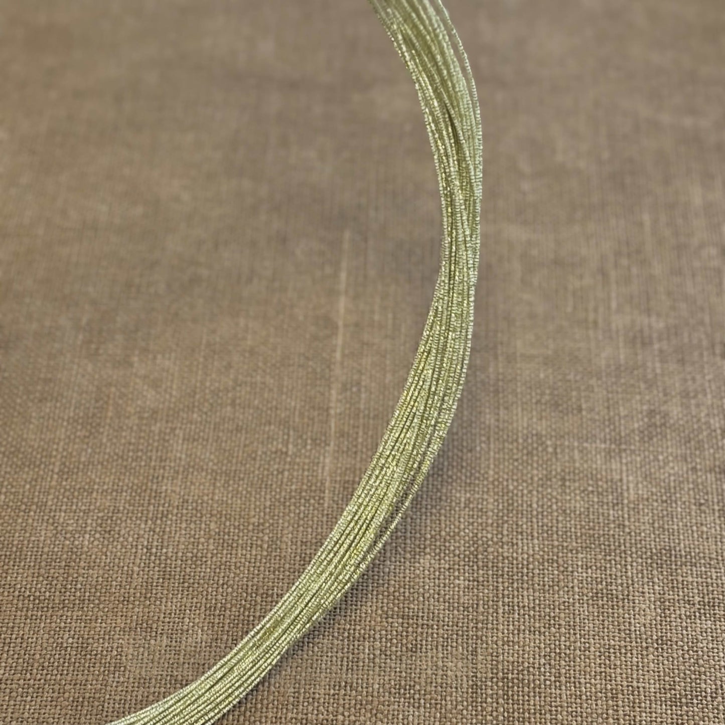 Soft iridescent mizuhiki cord, champagne haze