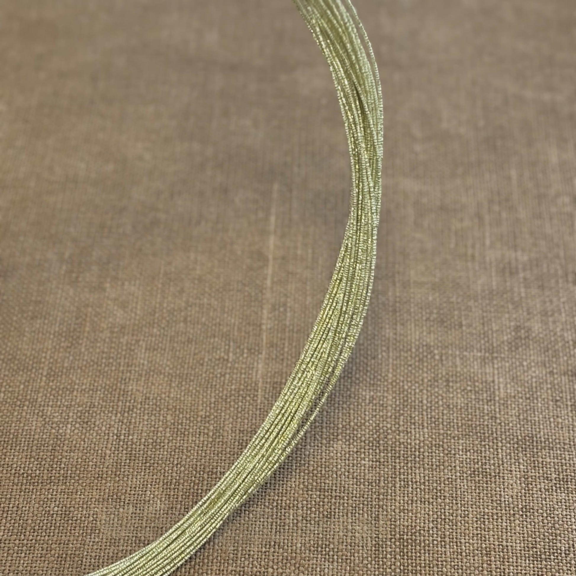 Soft iridescent mizuhiki cord, champagne haze