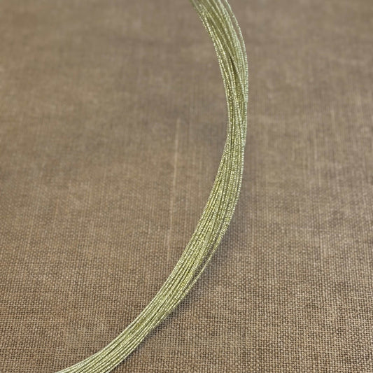Soft iridescent mizuhiki cord, champagne haze