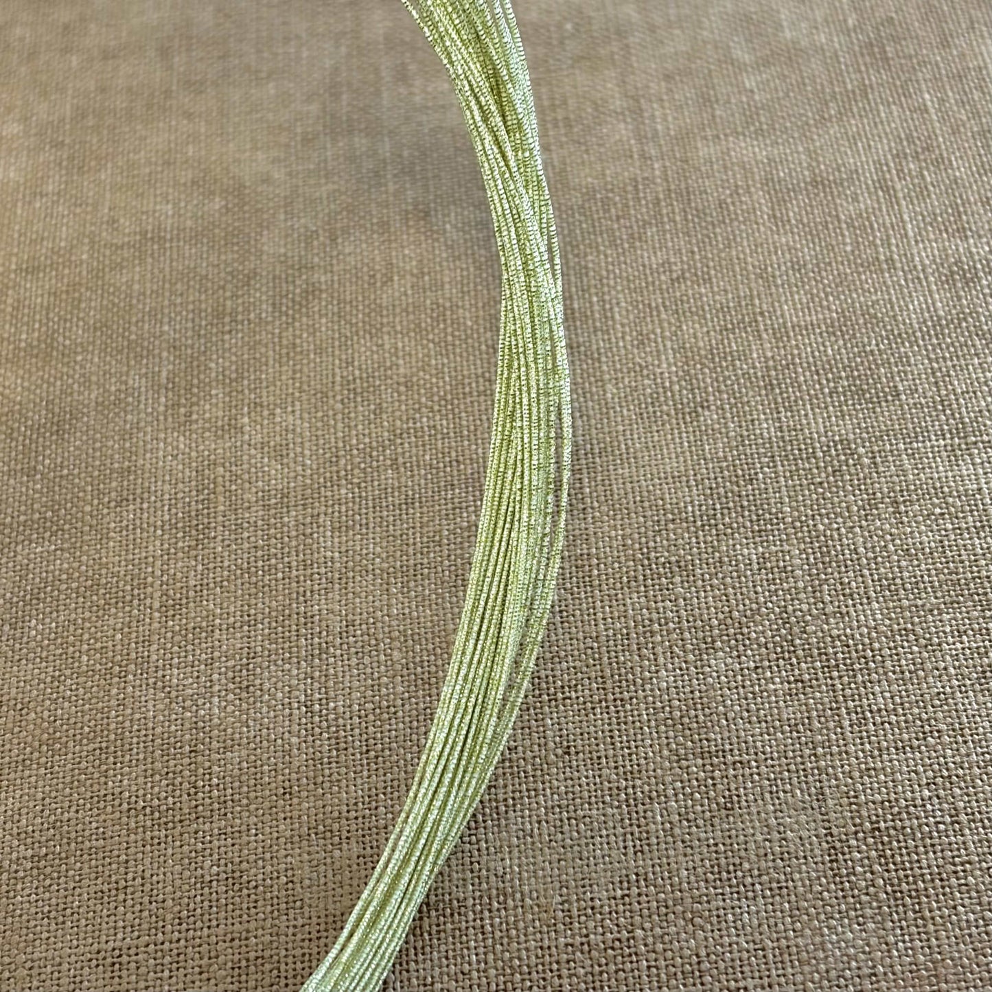 Soft iridescent mizuhiki cord, champagne haze