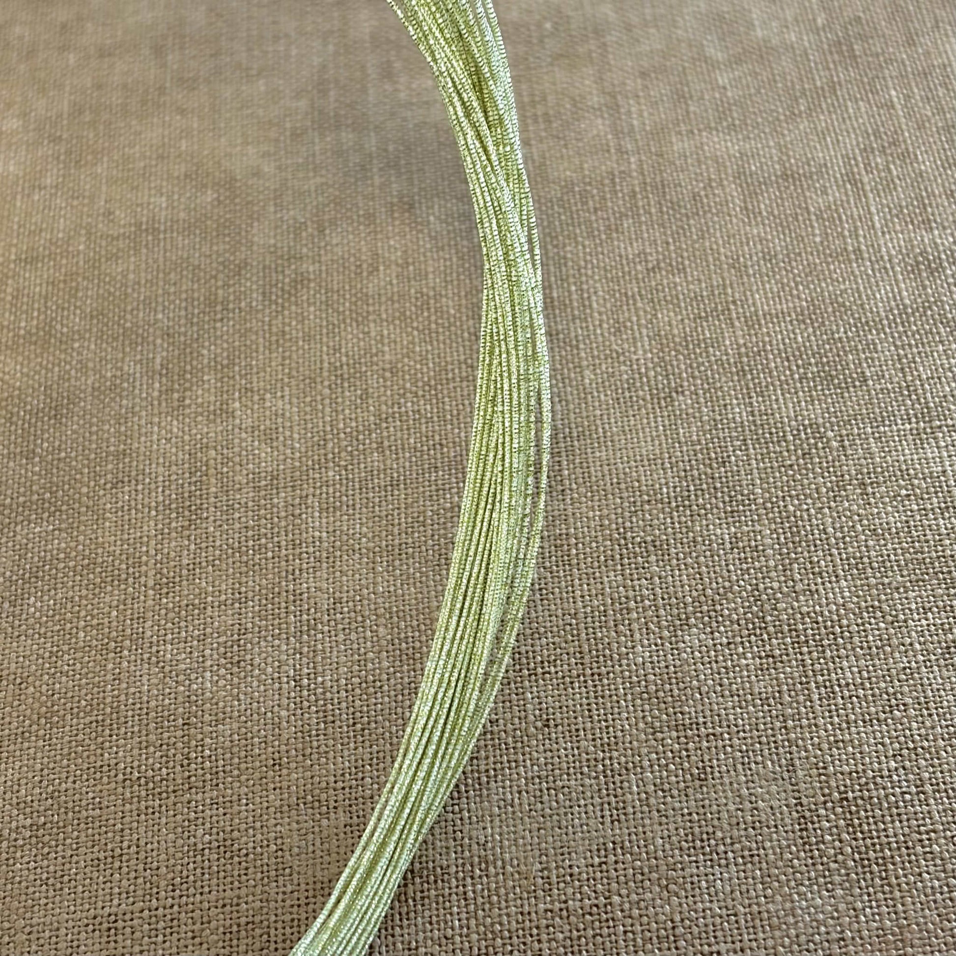 Soft iridescent mizuhiki cord, champagne haze