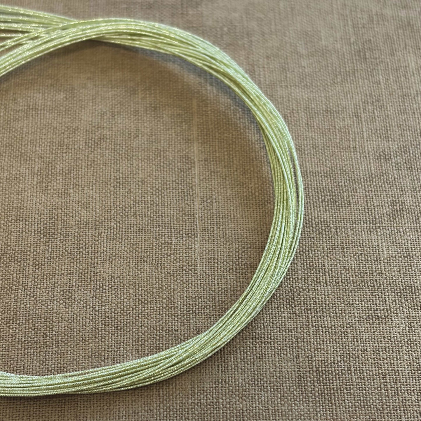 Soft iridescent mizuhiki cord, champagne haze