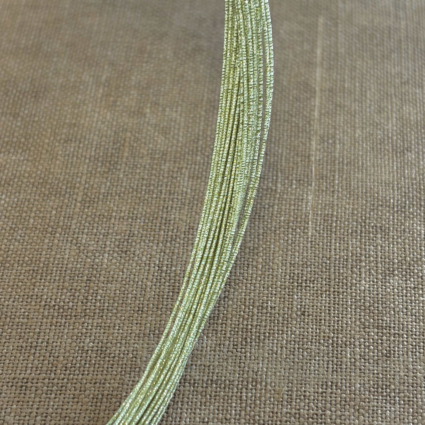 Soft iridescent mizuhiki cord, champagne haze