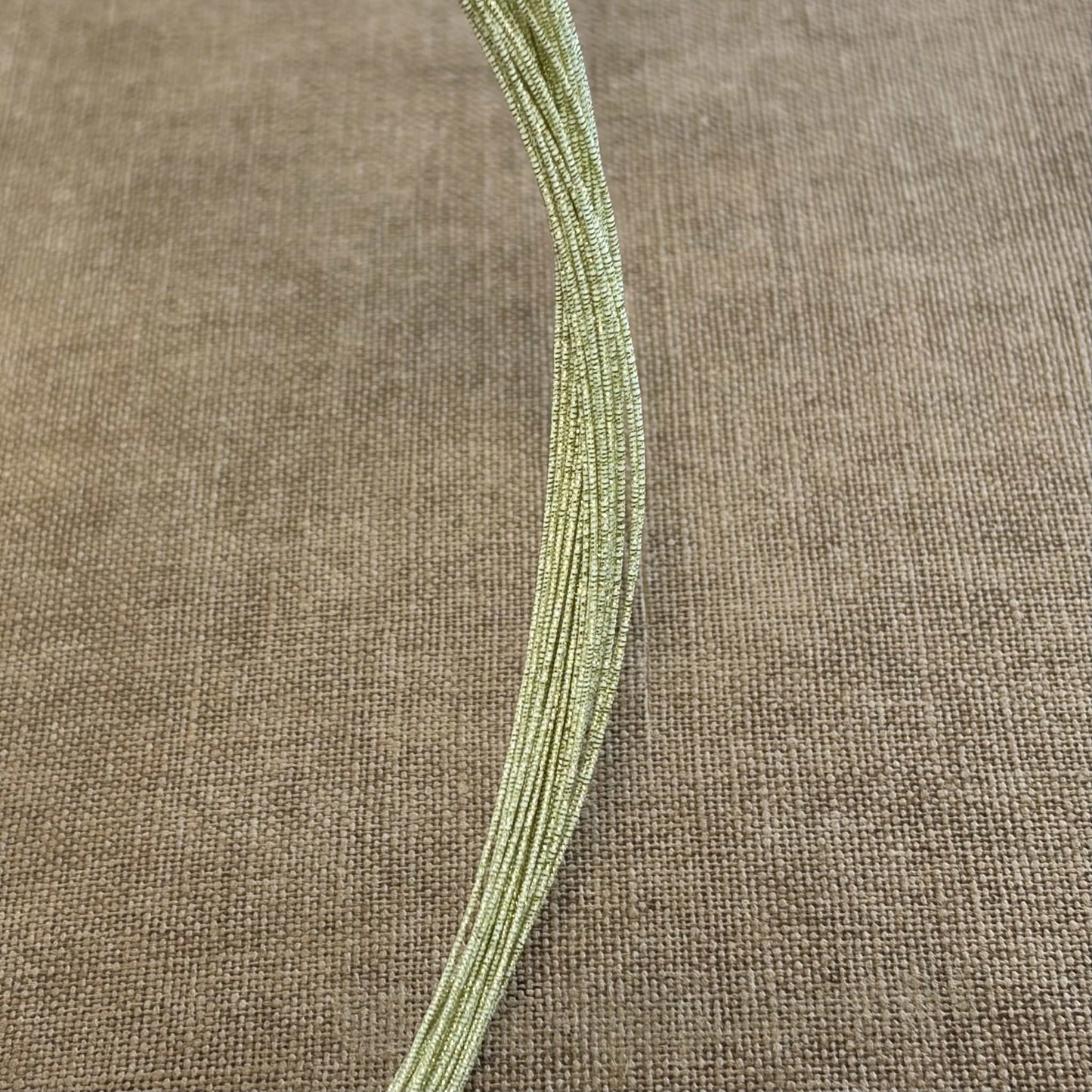Soft iridescent mizuhiki cord, champagne haze