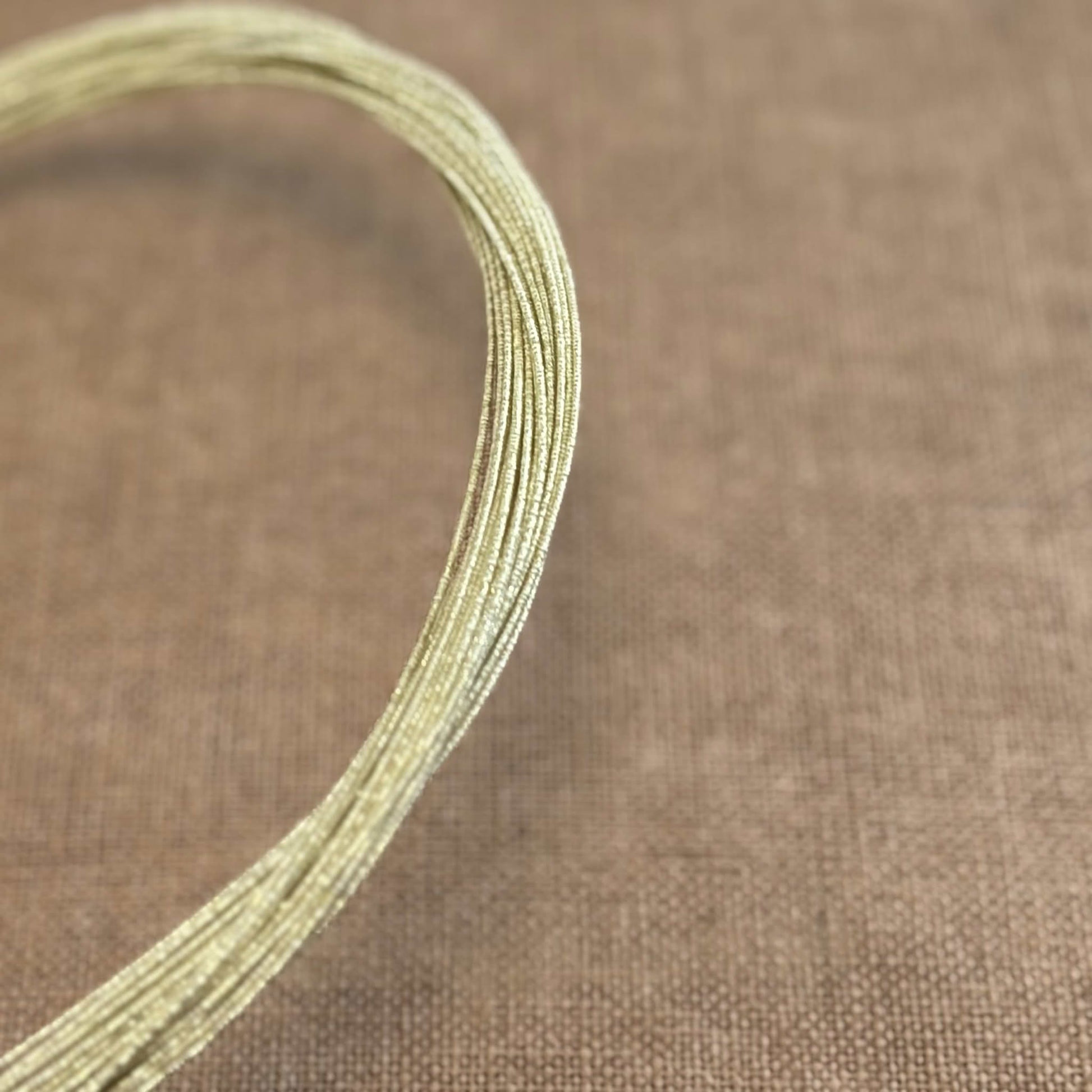 Soft iridescent mizuhiki cord, champagne haze