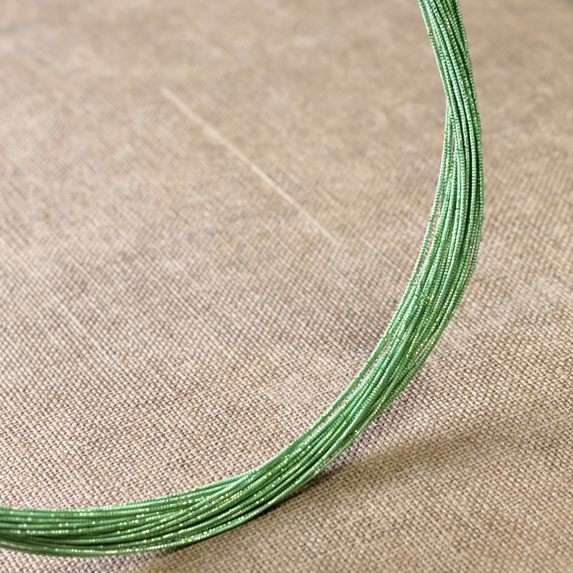Soft iridescent mizuhiki cord, sage spark