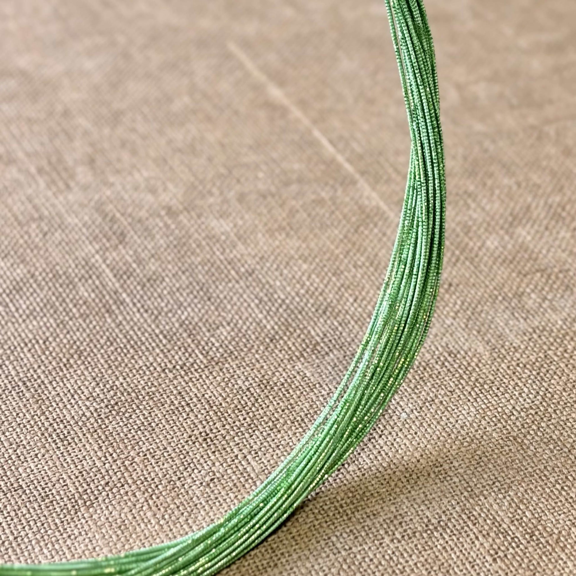 Soft iridescent mizuhiki cord, sage spark
