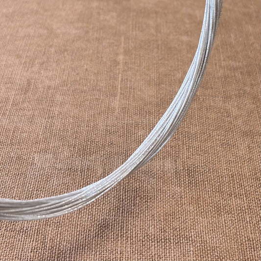 Soft iridescent mizuhiki cord, silver mist