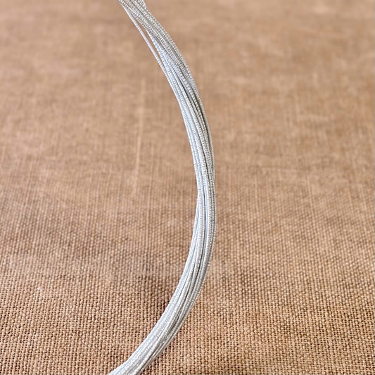 Soft iridescent mizuhiki cord, silver mist