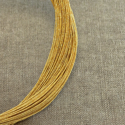 Soft iridescent mizuhiki cord, spark gilt